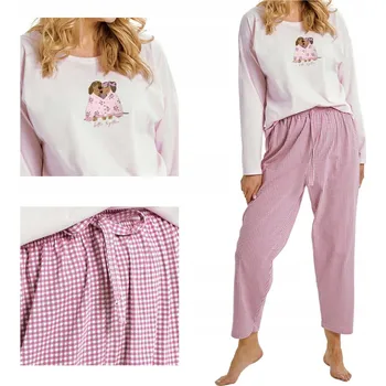 Dámské noční prádlo Taro dámské pyžamo bavlna růžové velikost L