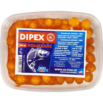 Návnadová surovina KS Fish Nástraha Dipex 100ml Pomeranč