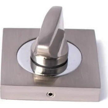 Dveřní kování Vnitřní klika XL-Tools Krátká, Čtvercová rozeta, Štít s WC zámkem