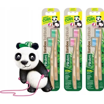 Zubní kartáček PIKSTERS Bamboo KIDS Twin 2 zubní kartáčky