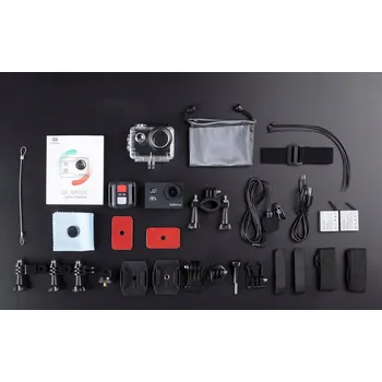 IP kamera SPORTOVNÍ KAMERA 4K UHD 20MP EIS STABILIZACE WIFI VODOTĚSNOST 40M SADA