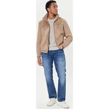 Guess Bunda z imitace kůže M5BR79 Z5570 Béžová Regular Fit XS