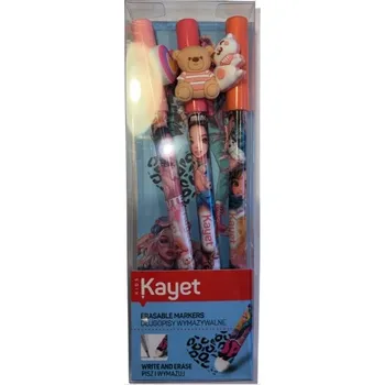 Kayet Smazatelné propisky 3 ks Zvířátka 3D do školy – Školní hit