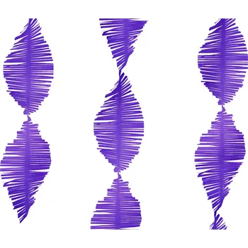 Dekorativní girlanda PartyDeco 1 ks fialová