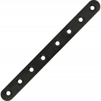 Tesařské kování Plochý spojovací prvek Černý ocelový 206x20mm Spojovací deska pro dřevěné konstrukce
