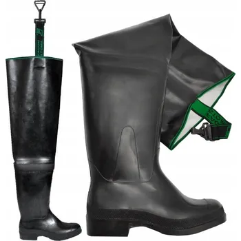 Pracovní obuv BRODÍCÍ BOTY DO PASU ČERNÉ ODOLNÉ POLSKÉ FAGUM 819 39