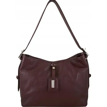 Kabelka Barberinis kožená kabelka vak z pravé kůže červená