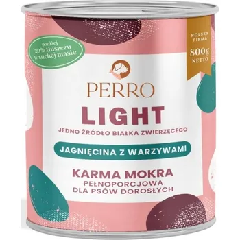 Krmivo pro psa PERRO Light Jehněčí se zeleninou krmivo pro psy 800g