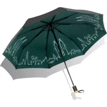 Deštník Dámský skládací deštník Zelené město