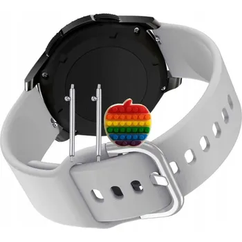 Pouzdro na mobilní telefon Pásek Řemínek pro Forever Colorum CW 300, silikon, šedá smyčka, nastavitelný