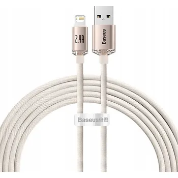 Datový kabel Kabel Baseus USB - Apple Lightning 2 m růžový