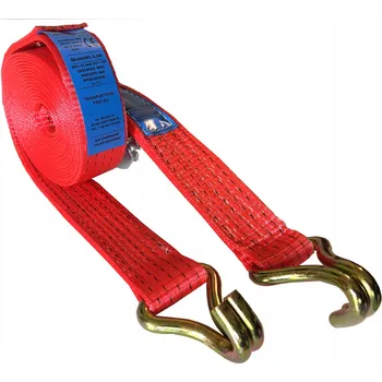 autokoberec PŘEPRAVNÍ POPRUH 5T 13M ČERVENÝ - ATEST POLSKÁ VÝROBA