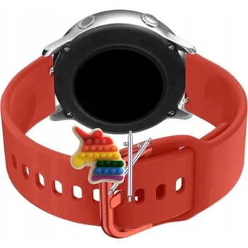 Pouzdro na mobilní telefon Řemínek Řemínek pro Linewear LW107, Silikonový Červený s Poutkem, Nastavitelný