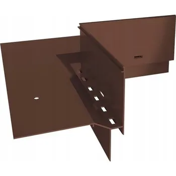 Podlahová lišta Vnitřní roh 90 stupňů pro systém Renoplast W60 HNĚDÝ