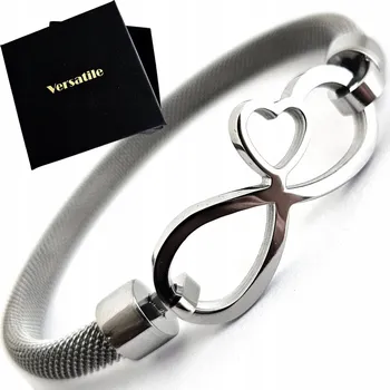 Náramek Dámský náramek nekonečno + srdce. Versatile