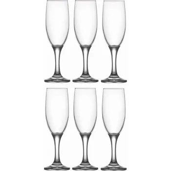 Sklenice Skleničky na šampaňské LAV Misket čiré 180ml 6 ks