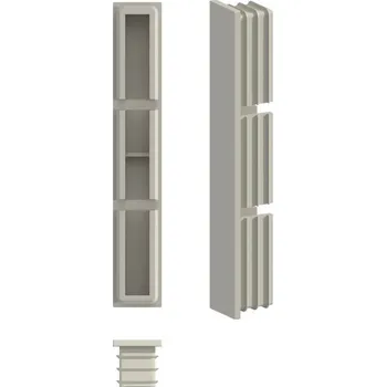 Příslušenství pro LED osvětlení Záslepka pro hliníkové lamely o rozměru 100x16mm, béžová RAL7032