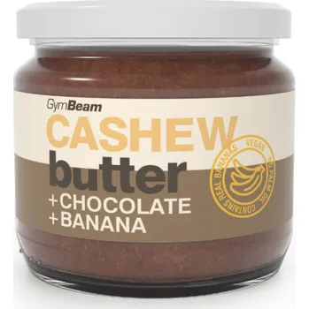 Kešu máslo s čokoládou a banánem - GymBeam Balení (g): 8 x 340 g