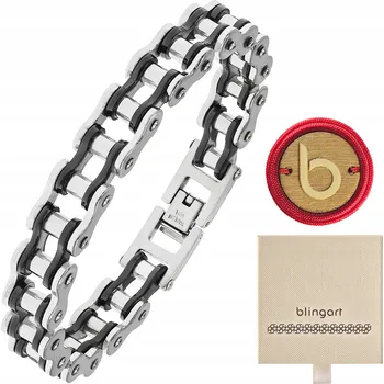 Náramek Náramek z chirurgické oceli 316L, motocyklový řetěz BLINGART