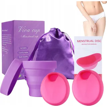 Menstruační kalíšek SADA Menstruační kalíšek/disk Růžová [S+L]