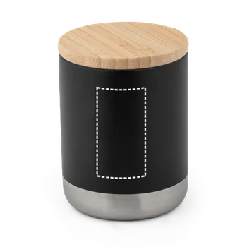 Termohrnek NORRE TUMBLER. Dvoustěnný nerezový (36% recyklace) vakuově izolovaný kelímek 370 ml Gravírování laserem (max. 1 barva, 30 x 55mm) 1 barva 1 Tělo lahve