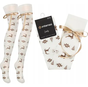 Dámské ponožky Podkolenky Intenso norský vzor, velikost 36-40