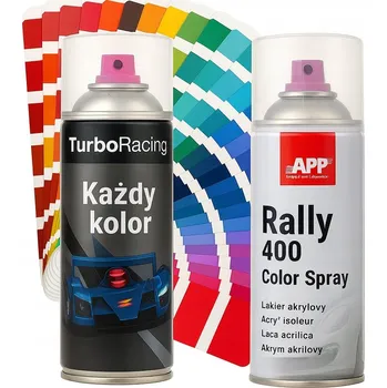 Autolak Sada - Šedý Základní Nátěr APP + Bezbarvý lak APP + Barevný sprej