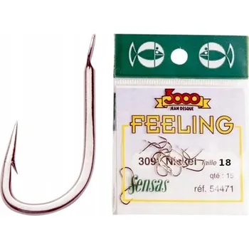 Rybářský háček Háčky SENSAS feeling 3091 Nikl velikost 18