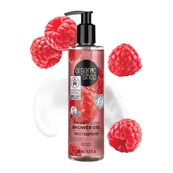 Sprchový gel Organic Shop Povzbuzující sprchový gel Sladká malina 280 ml