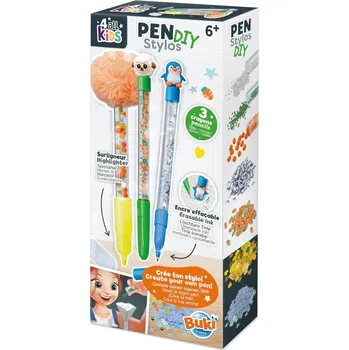 kreativní sada Buki FK009 Kreativní sada na výrobu per - Zvířátka