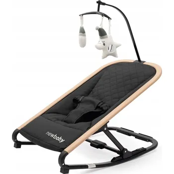 DĚTSKÉ LEHÁTKO HOUPAČKA SNUGGLE NEWBABY ČERNÁ