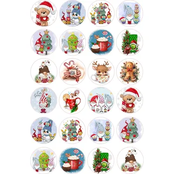 Jedlá dekorace na dort VÁNOCE-106 Materiál: Jedlý papír