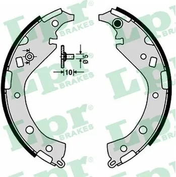 Brzdová čelist Sada brzdových čelistí LPR 09170