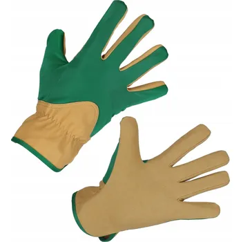 Pracovní rukavice Zahradní rukavice z mikrovlákna, zeleno-hnědé, velikost 7, Kerbl