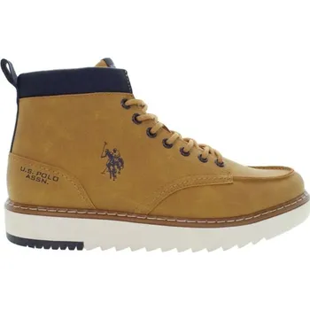 Pánské polobotky Pánská volnočasová obuv U.S. POLO ASSN. LONDON 40 Hnědá, Bílá, Černá