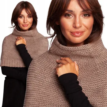 Šála BeWear béžová nákrčník 39 cm - dámská