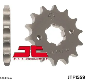 Motodíl JT řetězové kolo přední 2053 14 YAMAHA TW 125 (205314JT) (řetěz 428) (JT řetězové kolo přední 2053 14 YAMAHA TW 125 (205314JT) (řetěz 428))