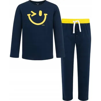 Chlapecké pyžamo Dětské pyžamo chlapecké tmavě modré bavlna 158 Buźka Endo