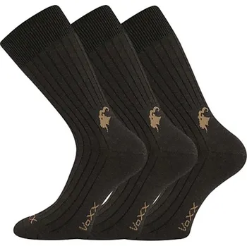 Pánské ponožky VoXX® Cashmere love Unisex slabé ponožky - 3 páry BM000004775800100619 tmavě hnědá 39-42 (26-28)