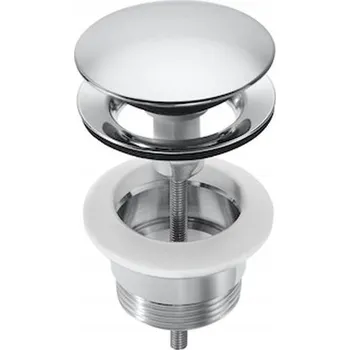 Sifon Zátka umyvadlová výpust Click-Clack kulatý Roca stříbrná