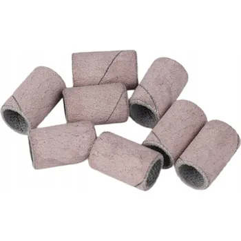 Jednorázové nádobí Papírový brusný váleček na trn Julia Nessa růžový, zrnitost 260, 100 ks