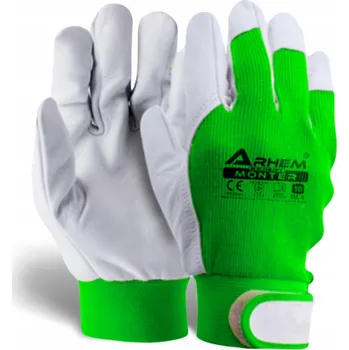 Pracovní rukavice Rukavice Magros Pracovní rukavice BOZP bavlna lícová kozí kůže, velikost 8 - M, 1 pár