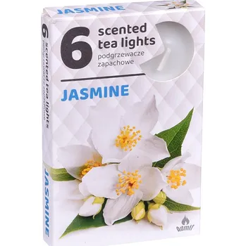 Svíčka Svíčka čajová JASMÍN vonná 6ks