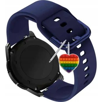 Pouzdro na mobilní telefon Řemínek Řemínek pro Motorola Moto Watch 70, Silikonový Tmavě Modrý Smyčka, Nastavitelný