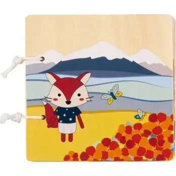 Dřevěná hračka Dřevěná knížka pro děti