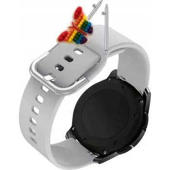 Pouzdro na mobilní telefon Pásek Řemínek pro Skagen SKT5100 Connected, Silikon, šedá smyčka, nastavitelný