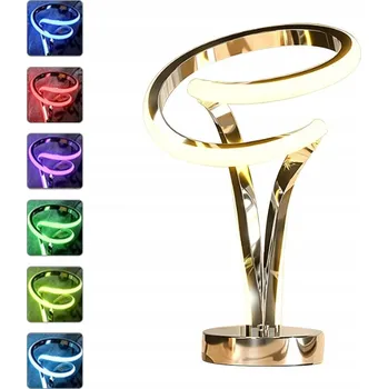 Lampička LED STOLNÍ LAMPA RGB DOTYKOVÁ 6 BAREV + TEPLÉ SVĚTLO DO OBÝVÁKU