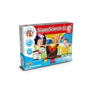 Kresba 6 in 1 Super Science Kit II. Vzdělávací hra dodáváno s dárkovou taškou z kraftového papíru (100 g/m²) 3 Střed, 60 x 60 NÁLEPKY, 13 barvy