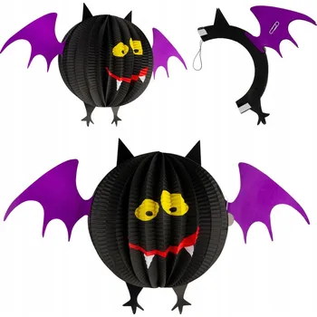 Obraz PAPÍROVÝ NETOPÝR HALLOWEEN DEKORACE ZÁVĚSNÁ VTIPNÁ OZDOBA