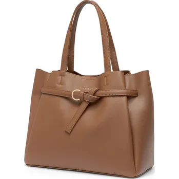 Kabelka PUCCINI shopper kabelka eko kůže hnědá